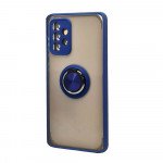 Wholesale Tuff Slim Armor Hybrid Ring Stand Case for Samsung Galaxy A32 5G (Blue)